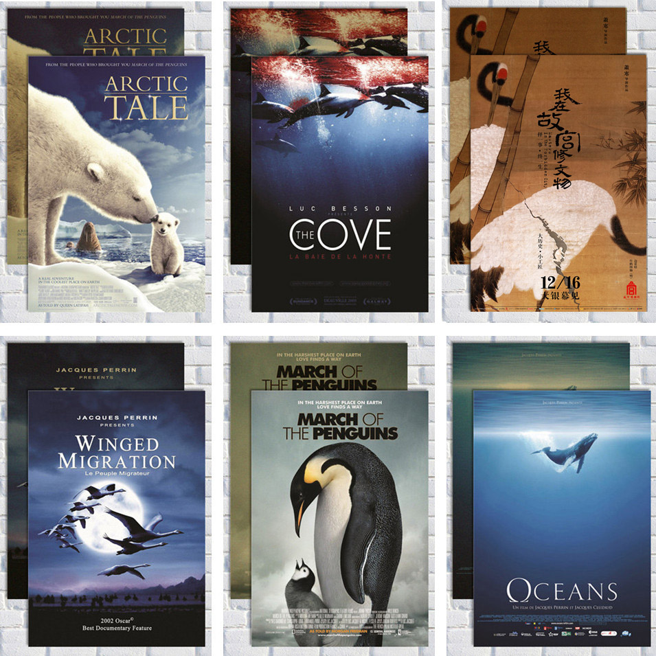 纪录片电影海报画 海洋/北极故事/地球/迁徙的鸟/我在故宫修海报
