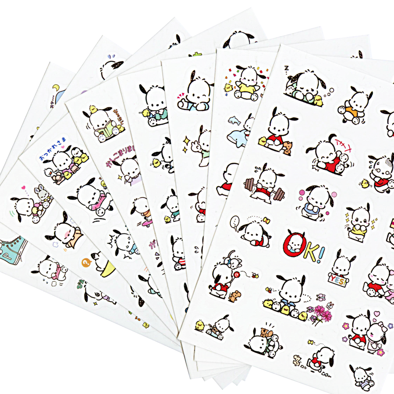193枚自制透明PVC贴纸 手账手机Sanrio三丽鸥帕恰狗 可爱精美贴纸