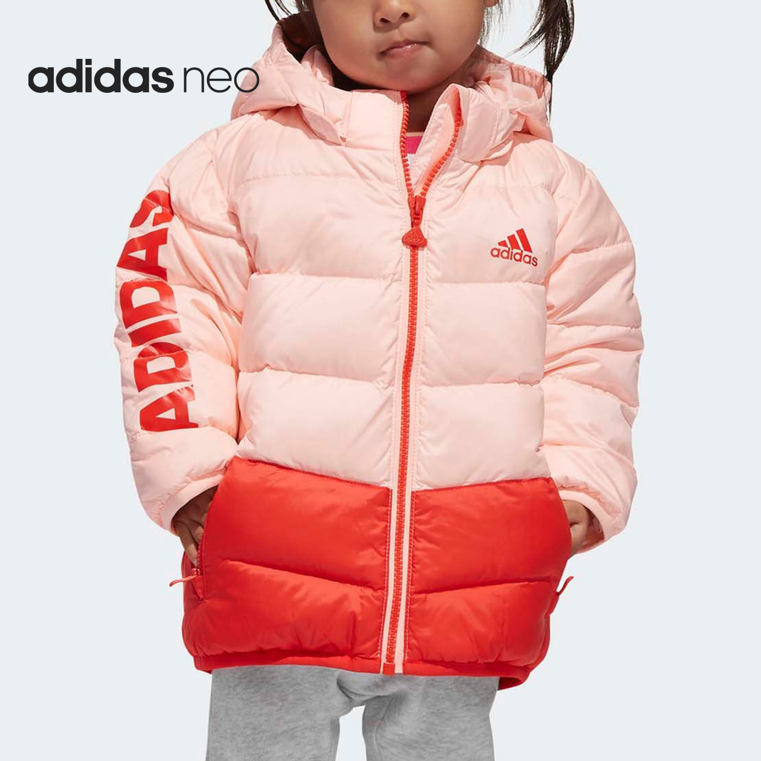 Adidas/阿迪达斯正品 IN J ML DOWN JK婴童训练运动羽绒服 DM7112