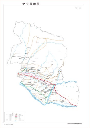 伊宁县2地图水系河流湖泊交通行政区划旅游铁路地形卫星地势山峰