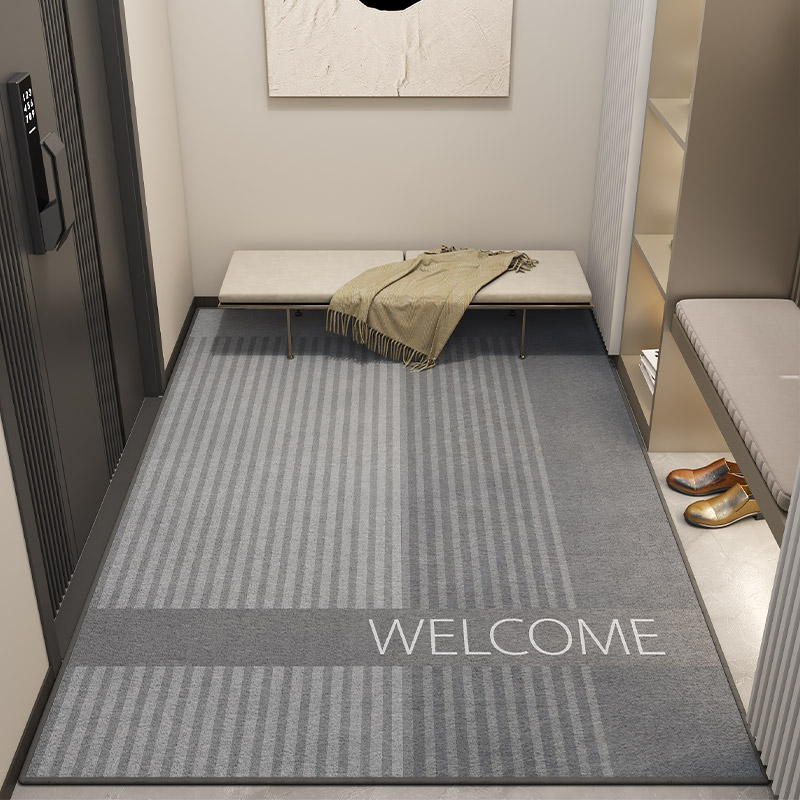 现代简约高级感入户门地垫大门进门口家用脚垫可裁剪玄关门垫地毯