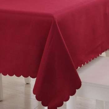 正方形布料粉红色尺寸圆形欧式防滑玫红色家用四方纯色桌布桌面西