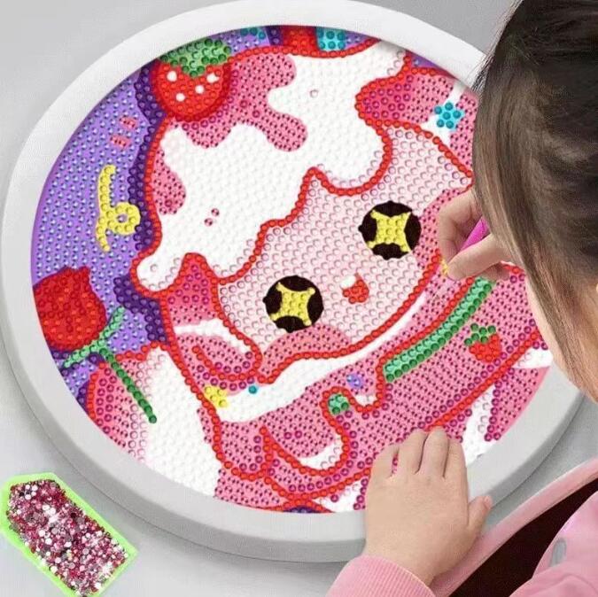 蛋仔派对草莓熊库洛米钻石贴画儿童手工diy制作男女孩生日礼物玩
