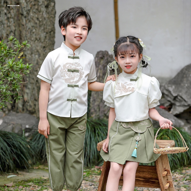 六一儿童汉服舞蹈服夏季服装幼儿园演出服小学生中国风民族表演服