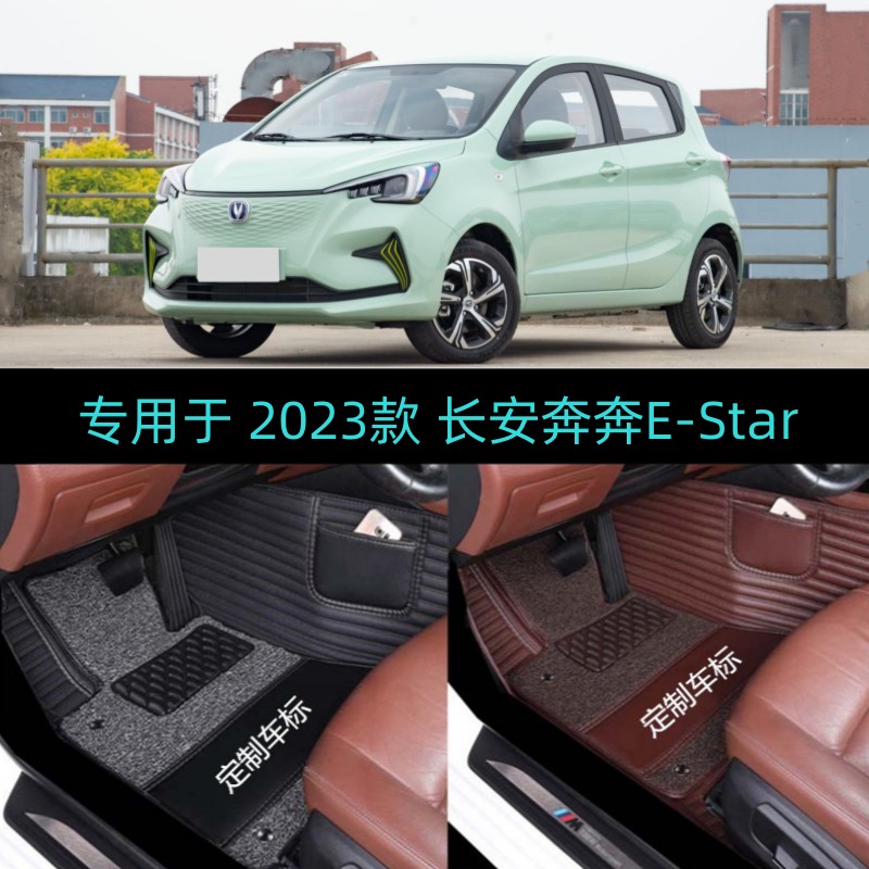 23 2023款长安奔奔E-Star专用全包围汽车脚垫动心清心赏心版多彩