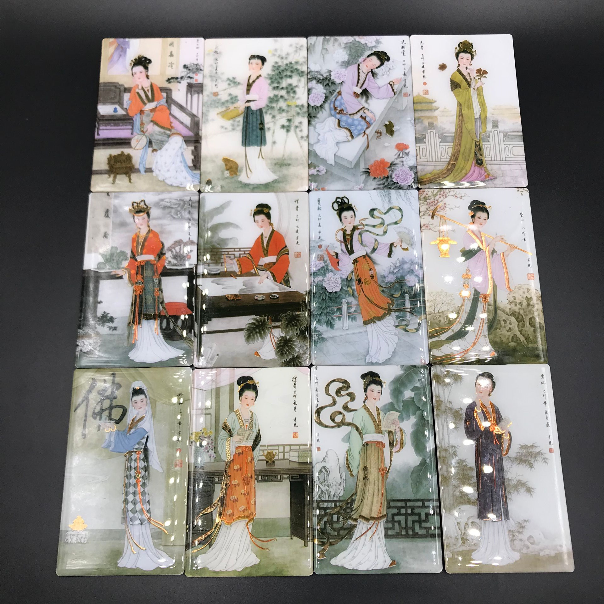中国十二金钗美女风景高档冰箱磁贴创意礼品refrigerator magnets