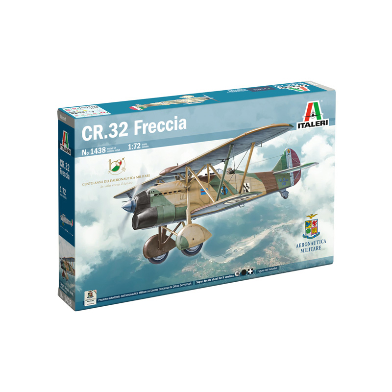 意大利/Italeri 1/72 菲亚特 CR32 Freccia 双翼战斗机 1438