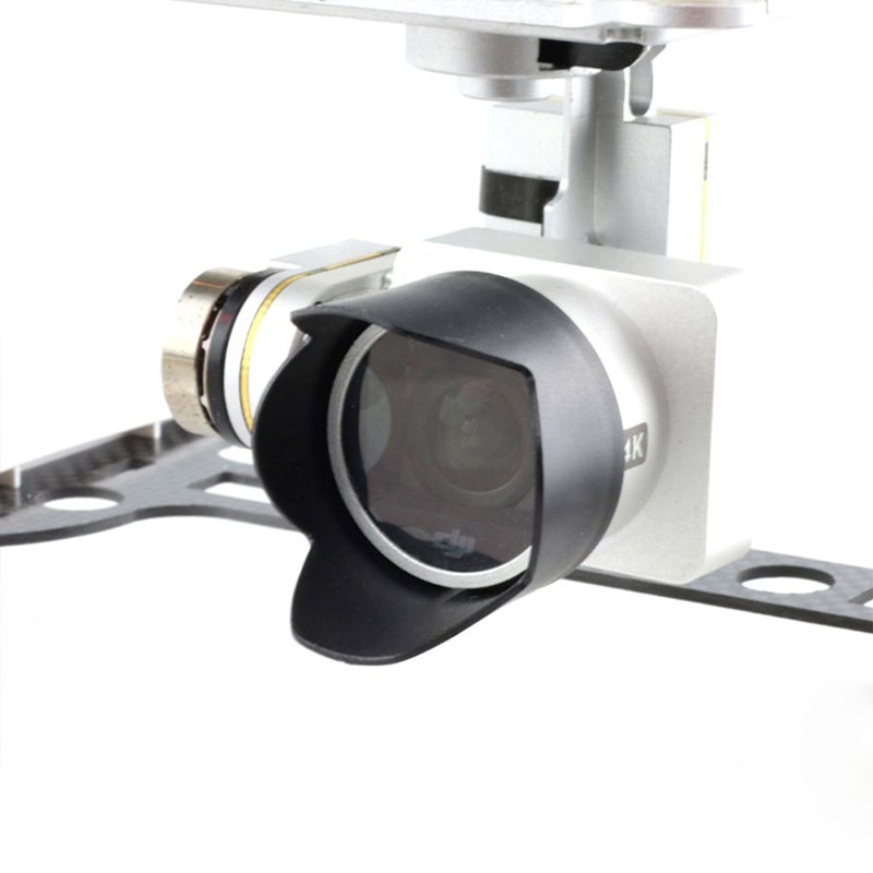 适用DJI大疆精灵3/4相机镜头遮光罩遮阳盖挡光罩防过曝无人机配件