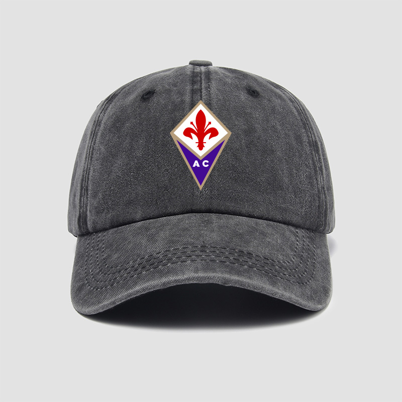 Fiorentina佛罗伦萨意甲队服足球训练帽子棒球帽男女新款鸭舌帽遮