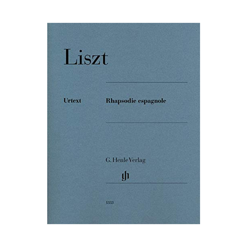 正版英文原版 德国亨乐李斯特 西班牙狂想曲 钢琴独奏 带指法Liszt Rhapsodie espagnole HN1333