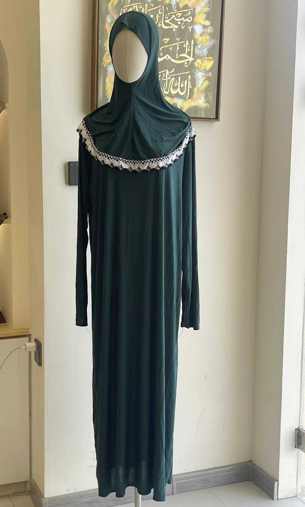 中东女士长袖连帽长裙子东南亚沙特迪拜旅游妇女长袍传统保守款式