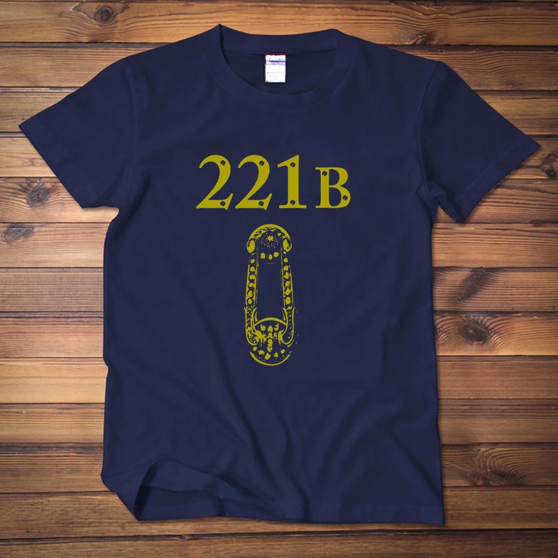 贝克街221B 神探夏洛克福尔摩斯 卷福 短袖t恤 男女同款宽松衣服