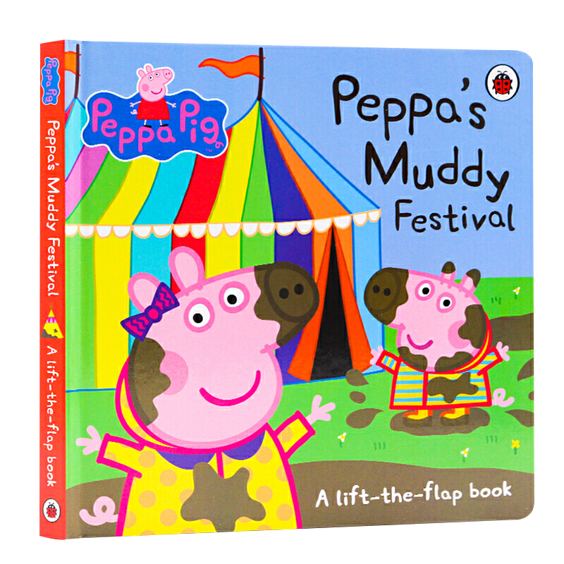 小猪佩奇粉红猪小妹 英文原版 Peppa Pig Peppa's Muddy Festival 佩奇跳泥坑节 儿童英语启蒙纸板翻翻书 亲子共读绘本 英文版书籍
