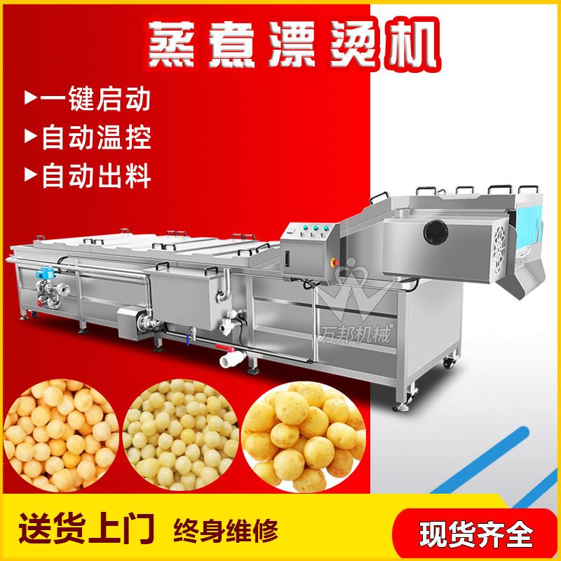 厂家供应豌豆粒漂烫机 商用大头菜漂烫护色机 漂烫杀青流水线