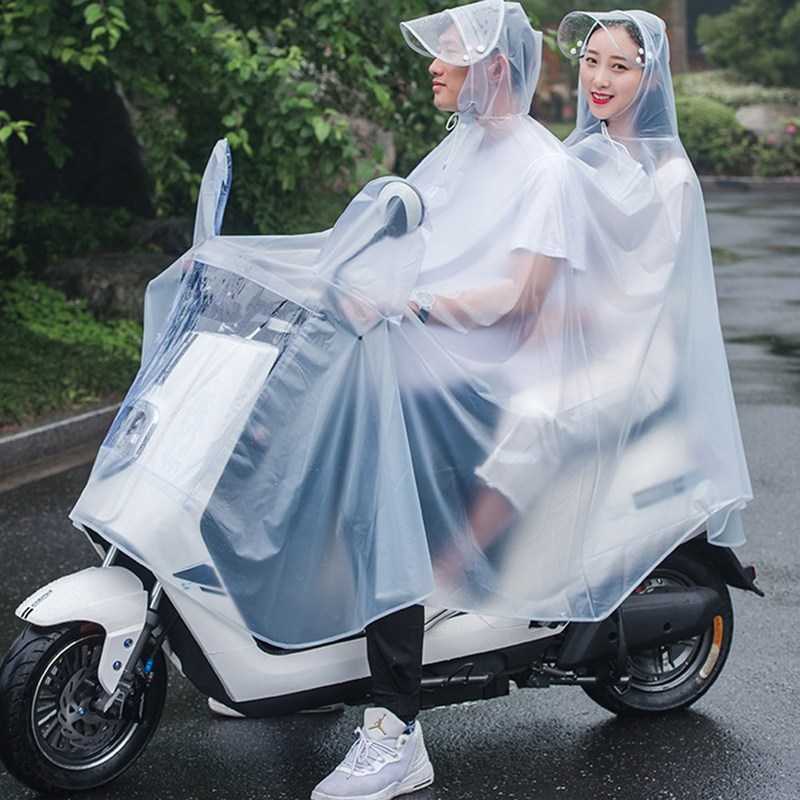Waterproof Raincoat Men Women Hooded Poncho Motorcycle Rain