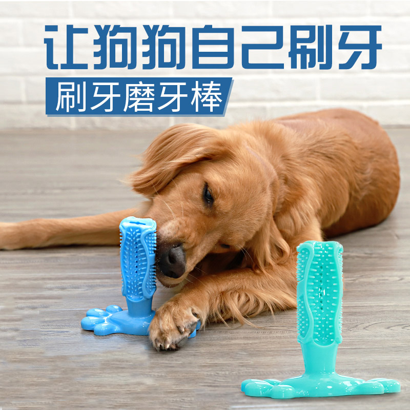 狗狗玩具磨牙棒狗自己玩耐咬刷牙金毛拉布拉多幼犬两个月宠物用品