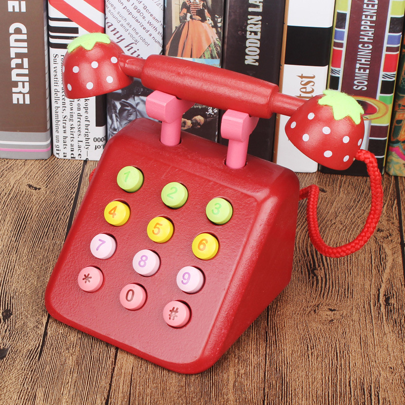 儿童仿真电话座机玩具宝宝婴儿模型早教说话男女孩益智按键打电话