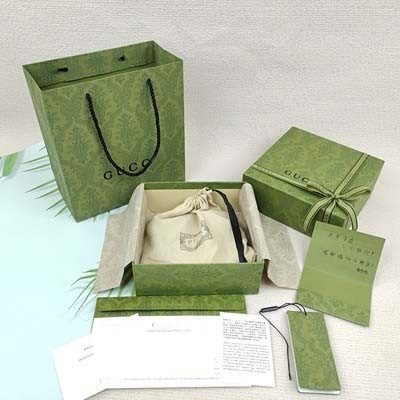 绿色纸袋古琦香水口红包装盒包包衣服空盒领带皮带礼品盒礼品袋