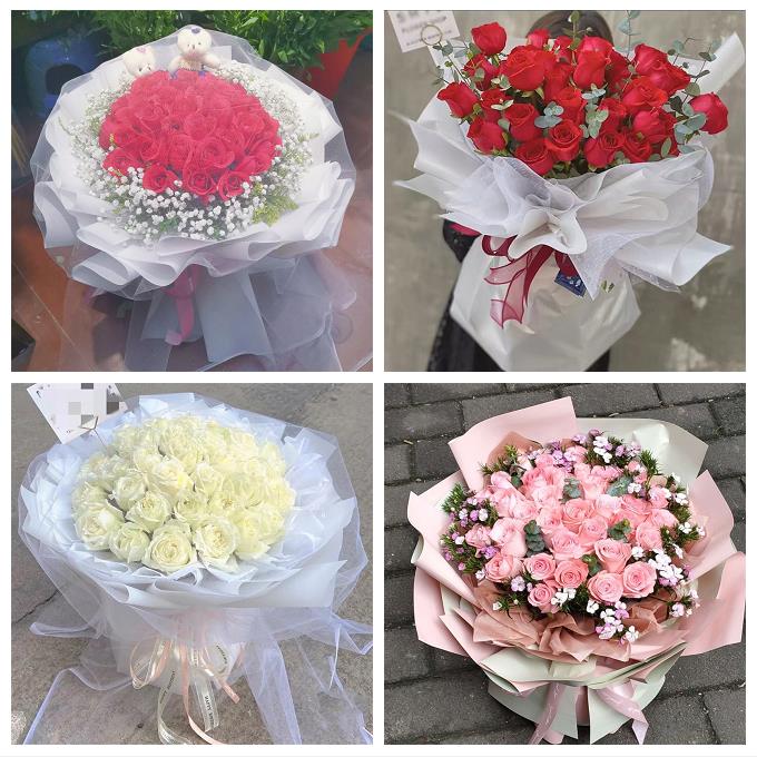 鲜花99朵玫瑰花束江西省新余市渝水区分宜县附近同城实体花店配送