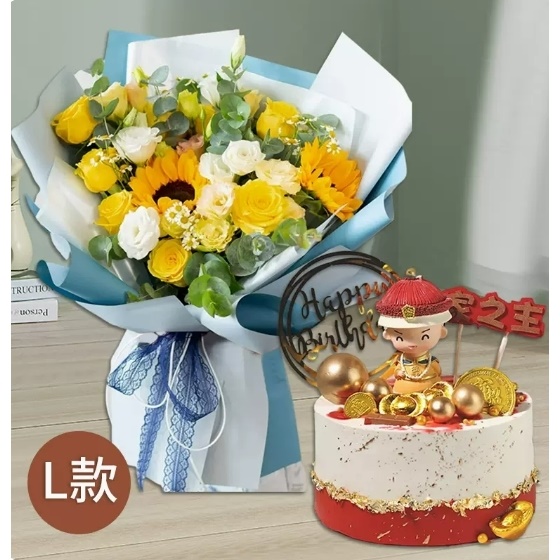 上海嘉定区博乐广场州桥老街罗宾森广场玫瑰花生日蛋糕鲜花店母亲