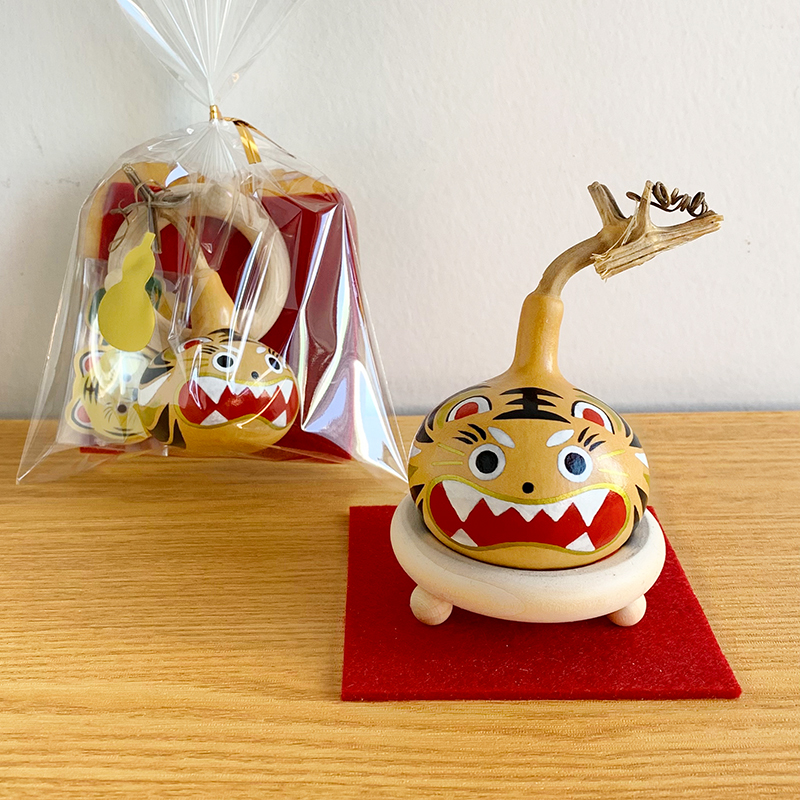 Tinywoody 可爱小老虎 手绘葫芦客厅创意摆件手捻小葫芦 中式礼物
