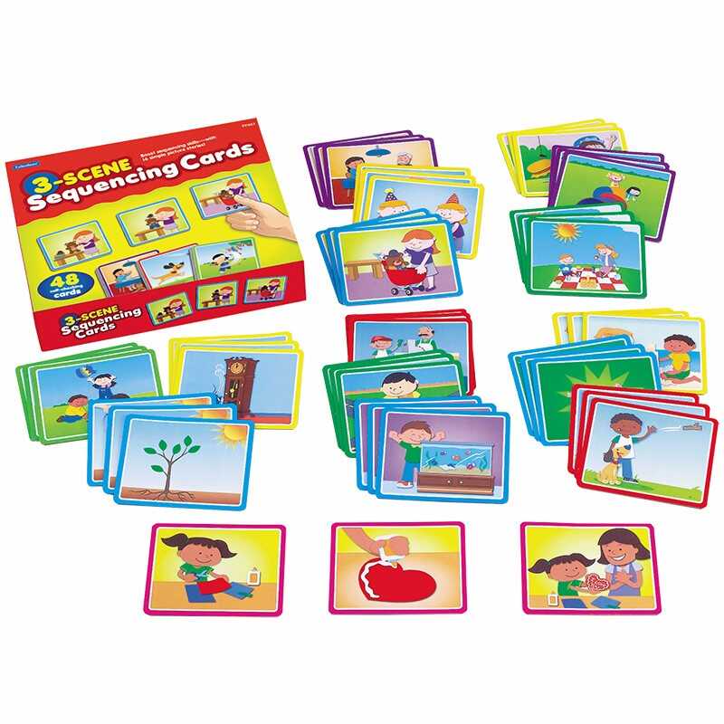 幼儿园早教益智教具3步骤顺序故事卡英文字卡学习袋语言认知挂袋