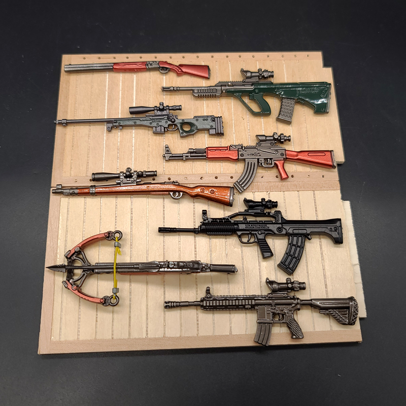 1/12兵人武器配件步枪机枪模型手办6寸figma机娘可动人偶玩具配件