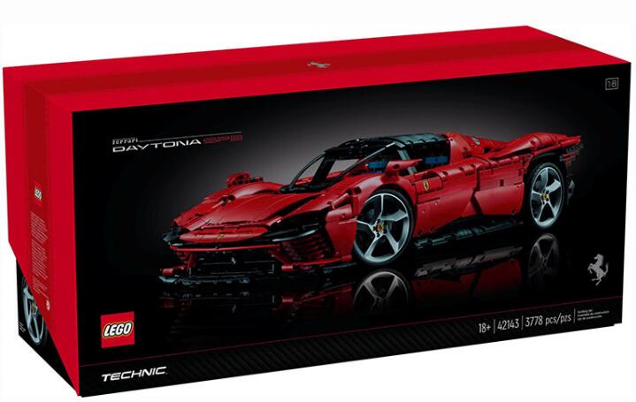 乐高LEGO 42143法拉利超级跑车赛车机械组旗舰款拼装玩具收藏积木