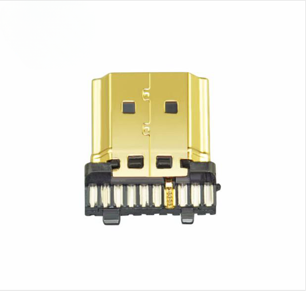 hdmi 免焊接头2.0高清线插头 维修通用 接线盒外接模块端HDMI公头