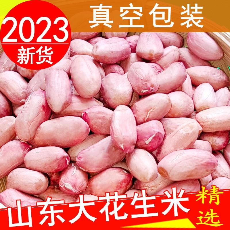 2024年新花生米新鲜晒干山东生花生米大粒3新货花生仁5斤特级农家