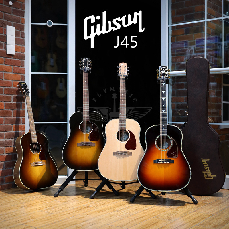 吉普森Gibson Slash J45 Original LG2 L-00 G45全单电箱民谣吉他