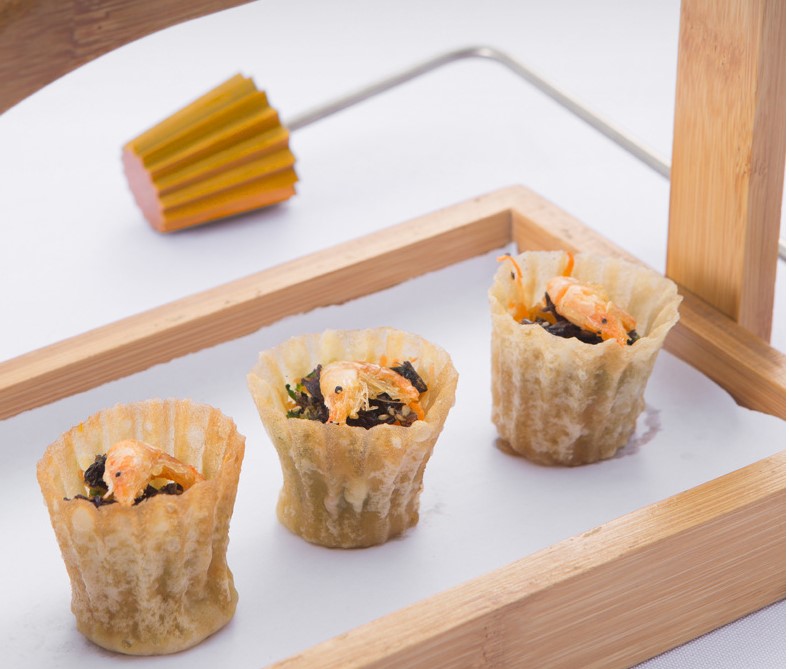 娘惹小金杯模具新中式餐厅创意菜模具饼皮造型摆盘厨师纯铜工具