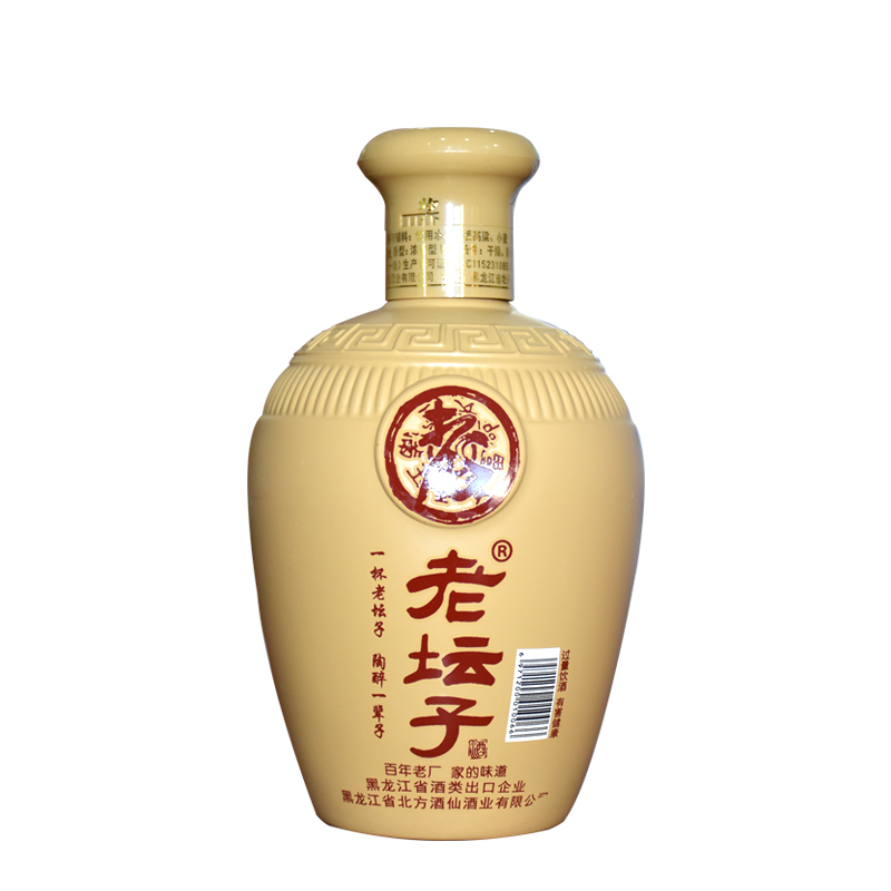 老坛子白酒 裸瓶简装 浓香型500毫升38度 包邮 牡丹江粮食酿造