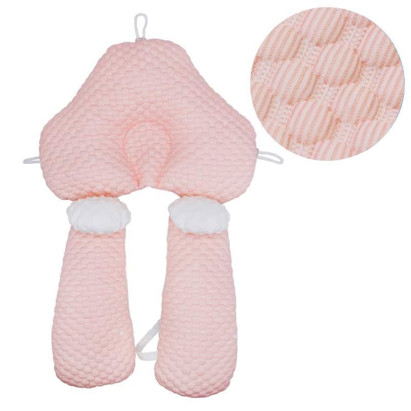 夏季婴儿枕头冰丝豆豆清凉定型枕矫正头型防偏头新生宝宝安抚枕