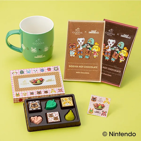 日本 godiva情人节限定 动物森友会系列巧克力礼盒最新日期在途