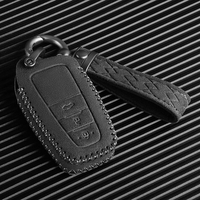 专用于丰田威兰达钥匙套八代凯美瑞亚洲龙霸道CHR车皮包壳高档扣
