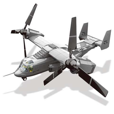 积木模型军事直升机歼战机武装战斗拼插万格舰载飞机系列阅兵玩具