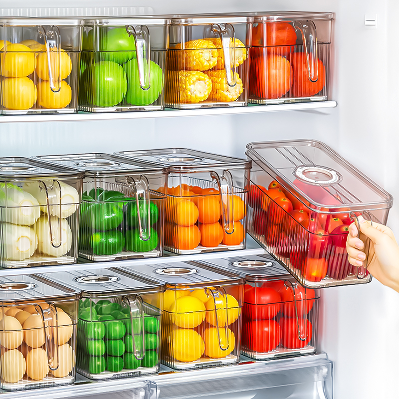 日本冰箱收纳盒整理盒保鲜盒食品级专用蔬菜鸡蛋冷冻神器储物盒子
