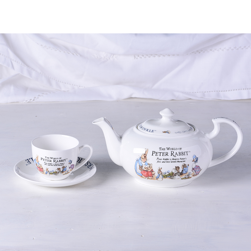 骨瓷创意可爱卡通兔子英式下午茶具套装茶壶杯碟欧式陶瓷红茶咖啡