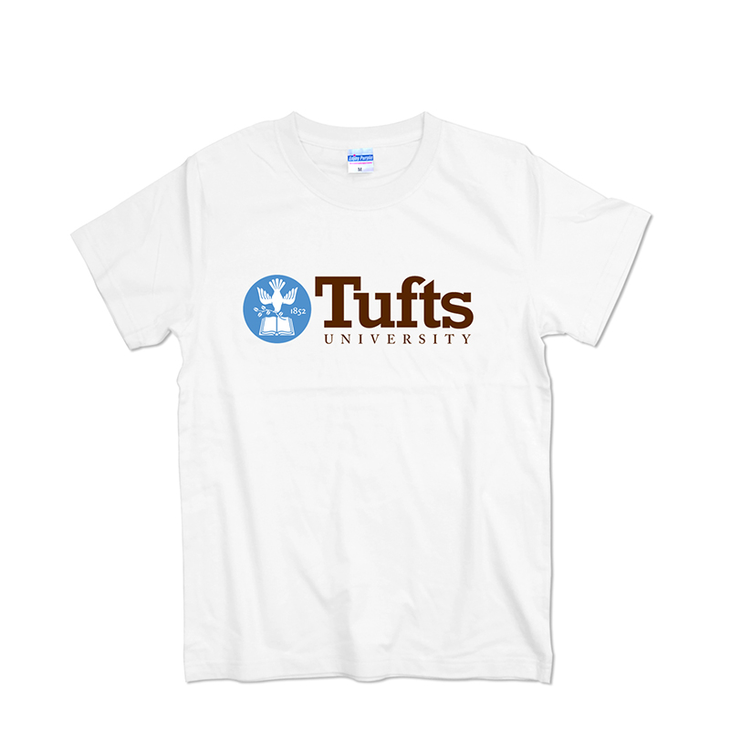 塔夫茨大学短袖T恤男女夏季纯棉印花上衣Tufts University校服T恤