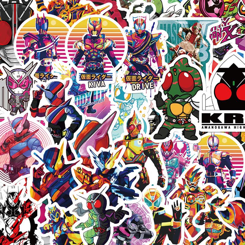 100张动画片假面骑士Kamen Ride贴纸周边涂鸦装饰