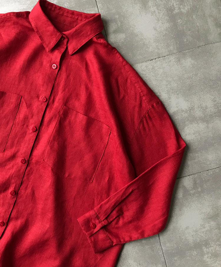 大神都爱红衬衫！是什么样的魔力让一个顾客买了21件！亚麻红衬衫