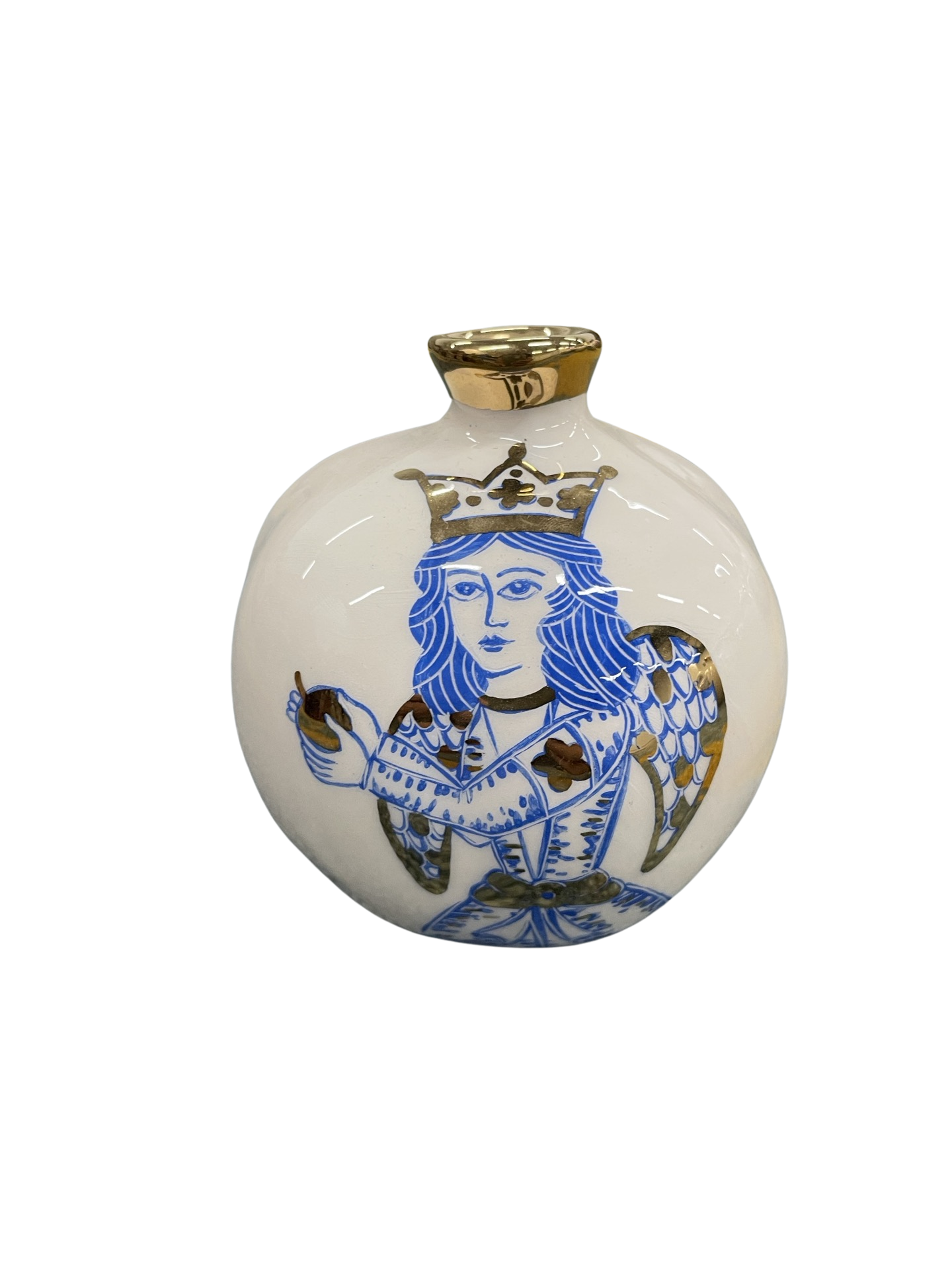 WOVENTALES天织中东进口纯手绘石榴花瓶摆件工艺装饰礼品陶瓷