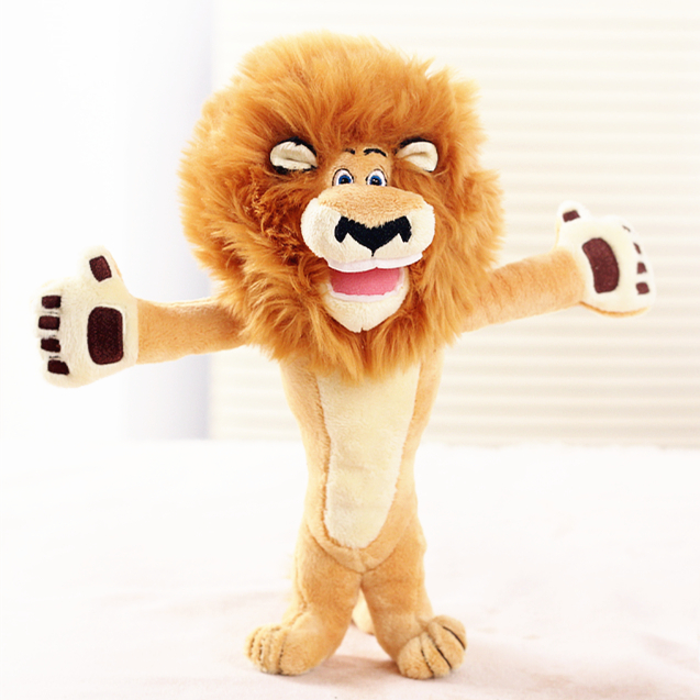 可爱狮子玩偶动漫毛绒卡通儿童马达加斯加玩具娃娃礼物生日礼品