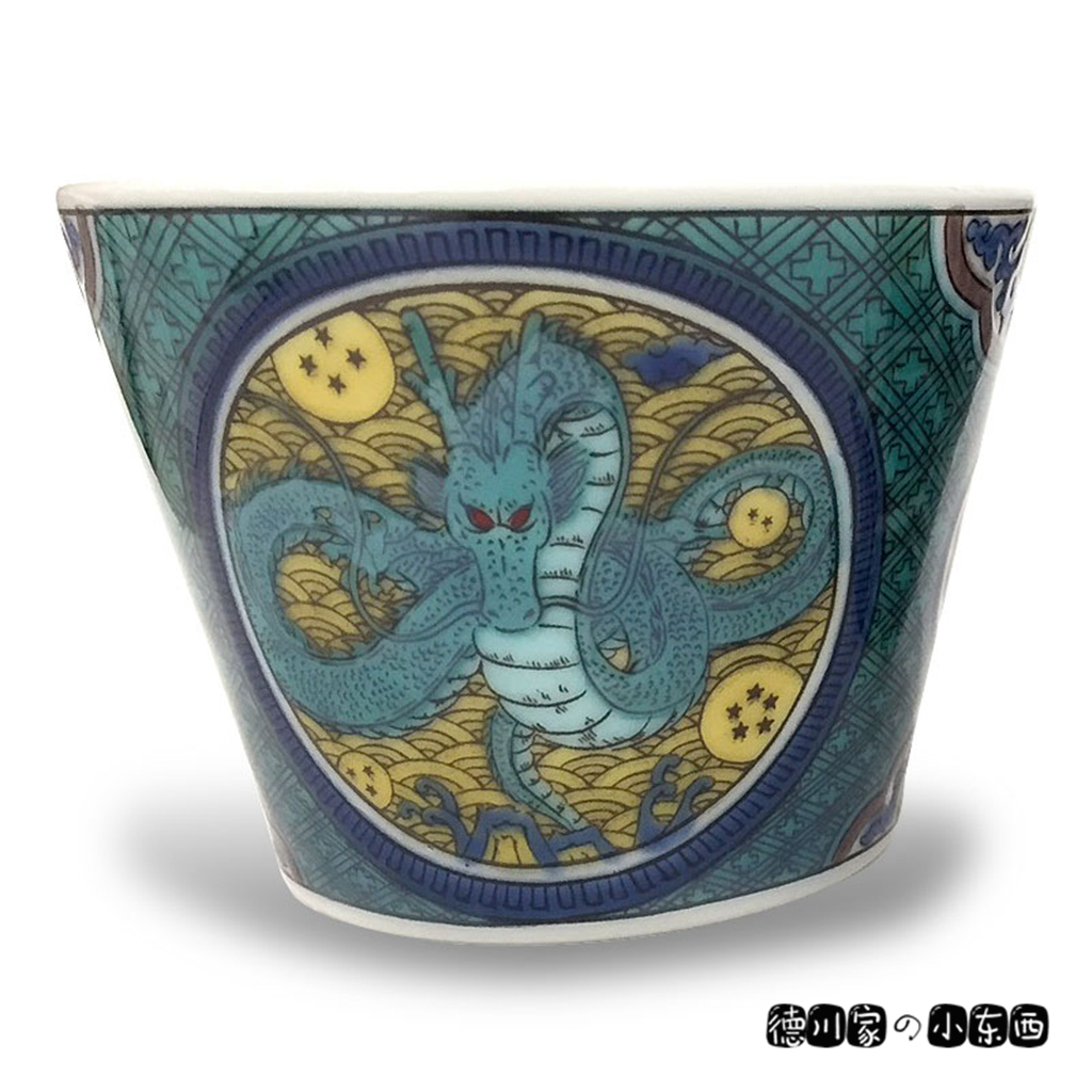 日本代购 九谷烧 七龙珠 古风 彩绘 陶瓷 日式茶杯 汤吞茶碗 猪口