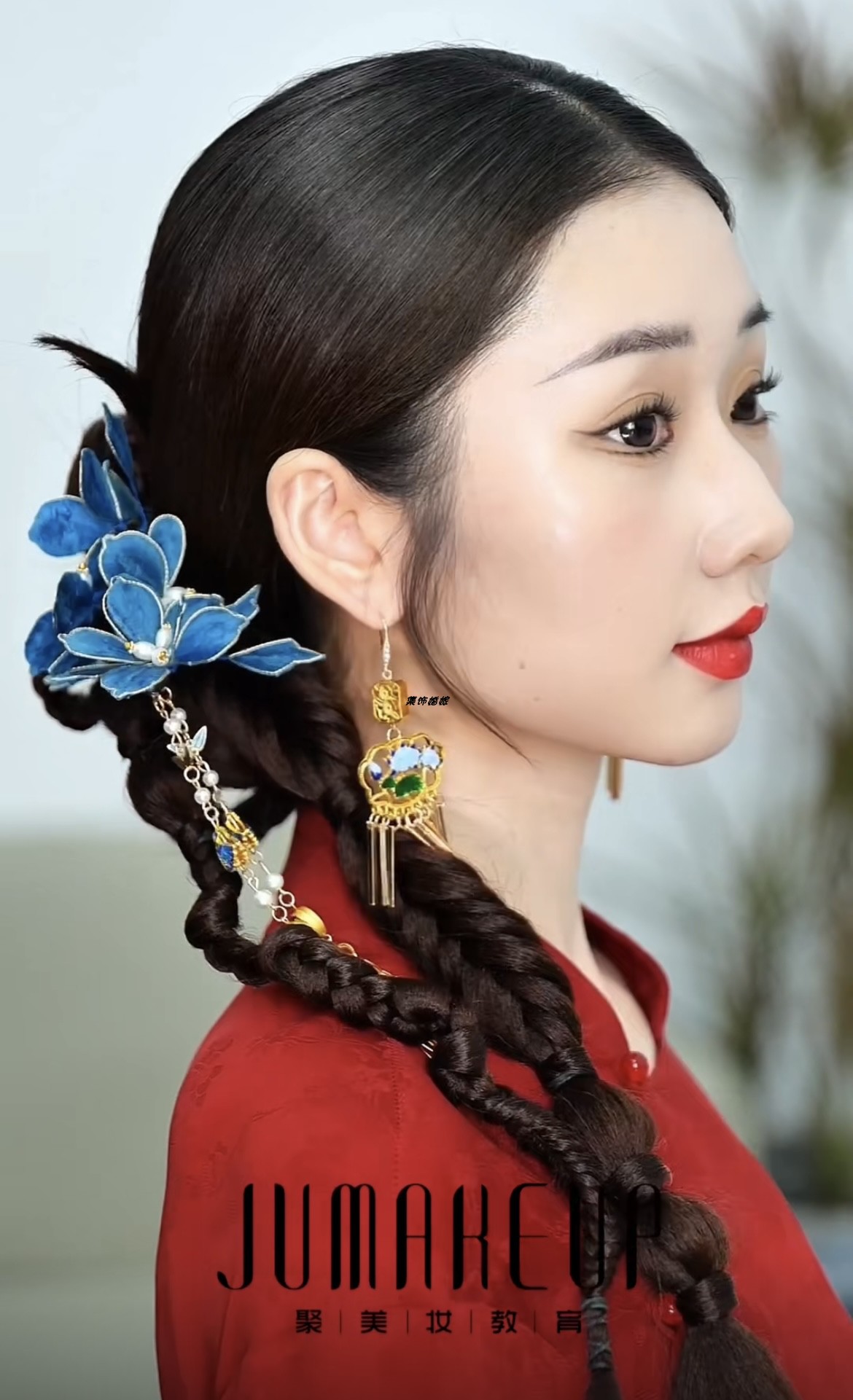 中式婚纱发型