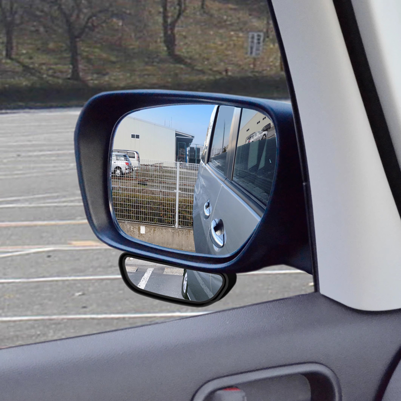 汽车大视野加装镜辅助倒车曲面后视镜盲区盲点镜子广角镜可调角度