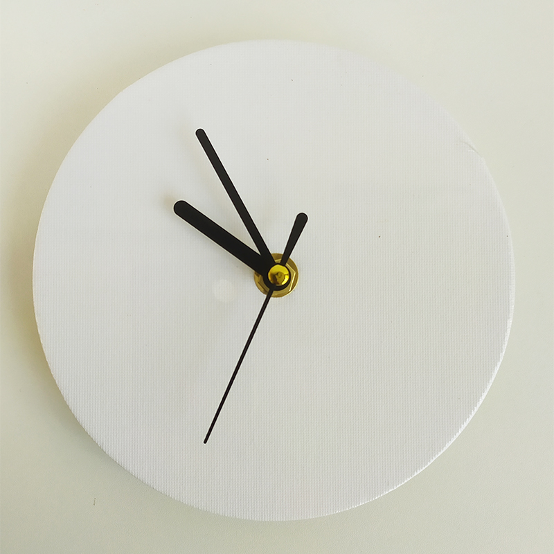 diy手工钟表自制钟面表盘教具15cm空白圆形板画全套机芯时钟挂钟