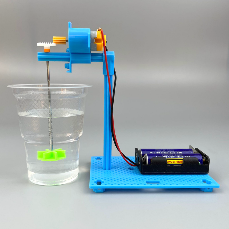 自制搅拌机器电动旋涡龙卷风小学生科学实验儿童科技手工diy玩具