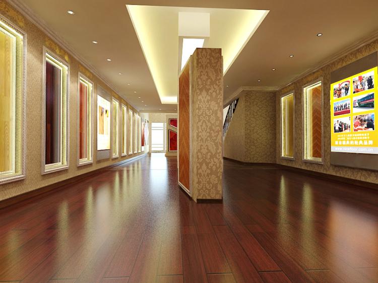 木地板专卖店设计案例效果图地板专卖店 木地板展示 强化复合地板